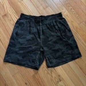 NOBULL Men's Short - Black Camo Medium 7"